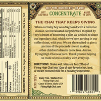 Flying High Chai Concentrate - Personal size (16oz)
