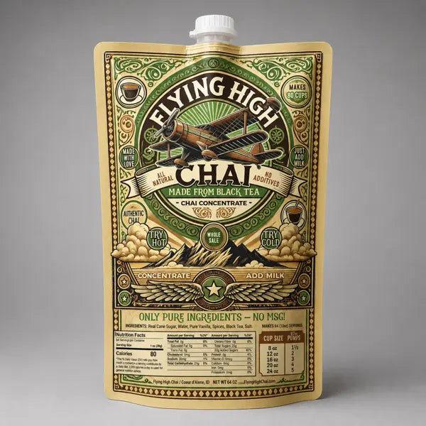 Flying High Chai Concentrate – Mega Size (64 oz)